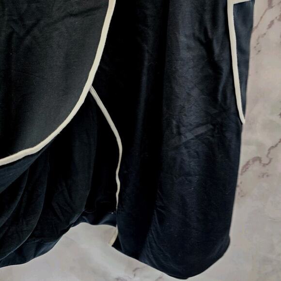 Maeve Dress Womens Large Black White Pinafore Tank Wrap Button Apron - Picture 4 of 14